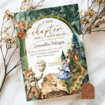 Chuva de Bebê Conto de Fadas do Livro da Floresta