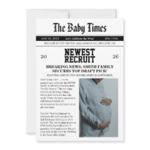 Chuva de Bebê de Futebol de Jornal