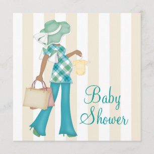 Convites Chuva de Bebê Étnica Mãe Chic