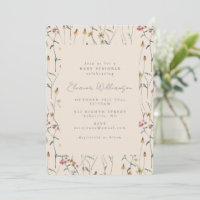 Chuva de Bebê Flor de Campo Boho Outono