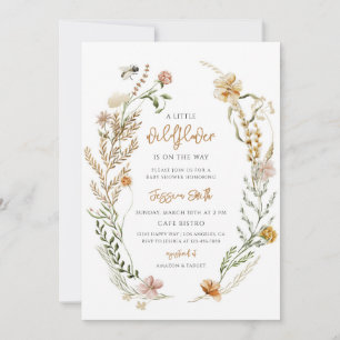 Convites Chuva de Bebê Flor Silvestre Boho