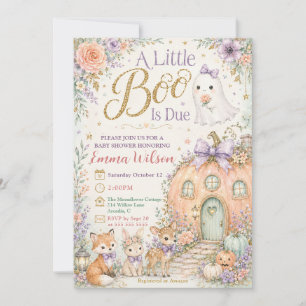 Convites Chuva de Bebê Floresta Little Boo