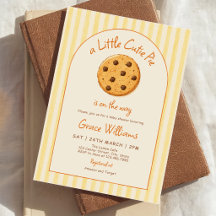 Chuva de Bebê Little Cutie Pie Listras Amarelas