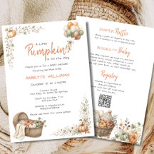 Chuva de Bebê Little Pumpkin Watercolor All In One