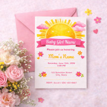Chuva de Bebê Menina Coquette Rosa