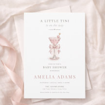 Chuva De Bebê Menina Minimalista Está A Caminho