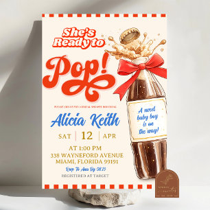 Convites Chuva de Bebê Menino Tema Azul Retro, Bebê Pronto