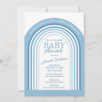 Chuva de Bebê Menino Tom Azul Arco-Íris Baby Showe
