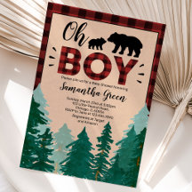 Chuva de Bebê Oh Boy Lumberjack