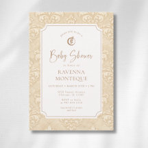 Chuva de Bebê Ornamento Marrom Natural Suave Folha