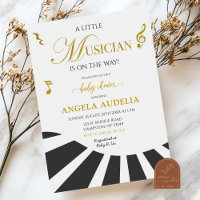 Chuva de Bebê Pequeno Músico de Piano