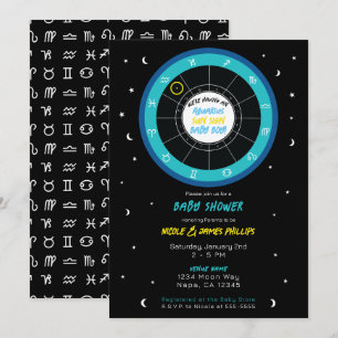 Convites Chuva de Bebê Personalizada com Signo do Sol da As
