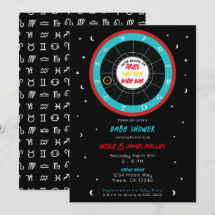 Convites Chuva de Bebê Personalizada de Astrologia Signo So