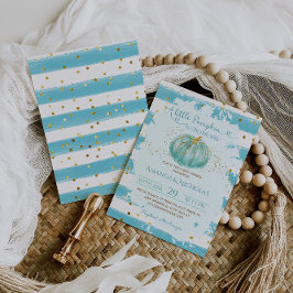 Convites Chuva de Bebê Pumpkin Blue Boy