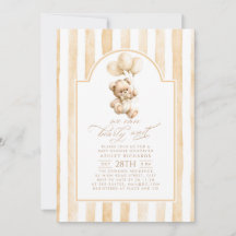 Chuva de Bebê Urso de Pelúcia Marrom Claro Elegant