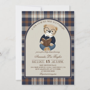 Convites Chuva de Bebê Urso Novo Capítulo 
