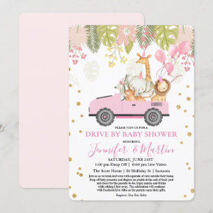 Convites Chuva de Bebê Virtual Drive By Baby Shower