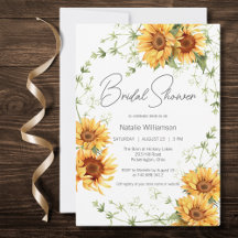 Chuva de Bebês de Girassóis e Verduras no Campo