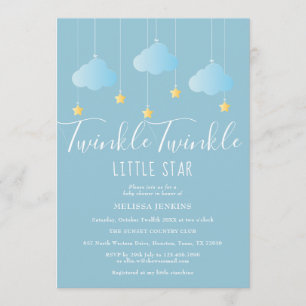 Convites Chuva de Bênçãos / Baby Shower Twinkle Twinkle Lit