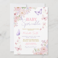 Chuva de Bênçãos Borboleta Floral Suave para o Beb
