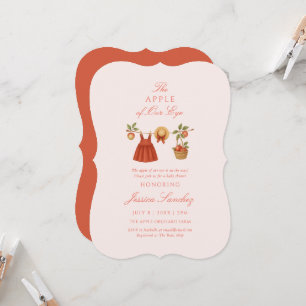Convites Chuva de Bênçãos Minimalista para Bebê Menina