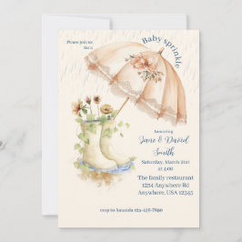 Convites Chuva de Bênçãos para Bebê