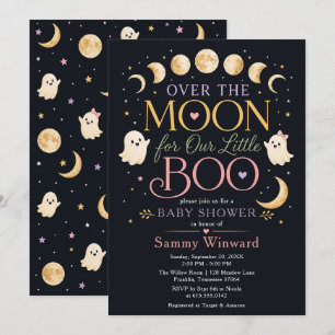 Convites Chuva de Boas-Vindas Little Boo Baby Shower
