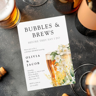 Convites Chuva de Bolhas e Cerveja para Casais