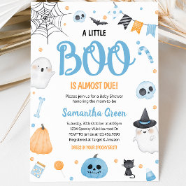 Convites Chuva de Boo Baby Shower Azul