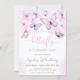 Convites Chuva de Borboletas Nossa Pequena Borboleta Baby S