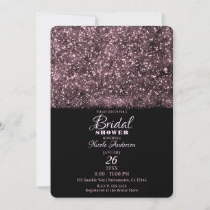 Convites Chuva de Brilho de Rosa Cor-de-Rosa Luzes Brilhant