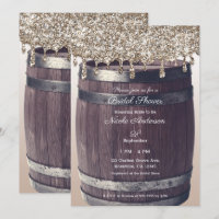 Chuva de Brilho em Tom Rosa Choque Glamour Rústico