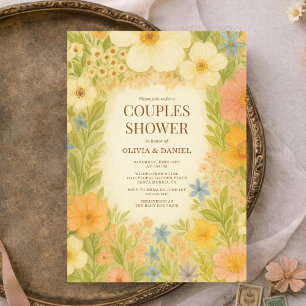 Convites Chuva de Casais de Jardim Botânico Floral