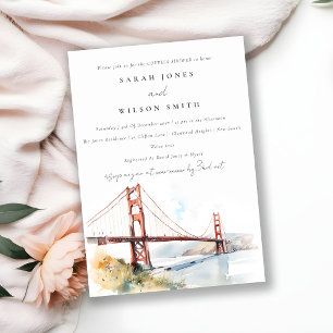 Convites Chuva de Casal da Ponte Golden Gate de São Francis