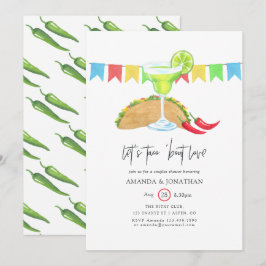 Convites Chuva de Casal Fiesta Mexicana Taco 'bout Amor