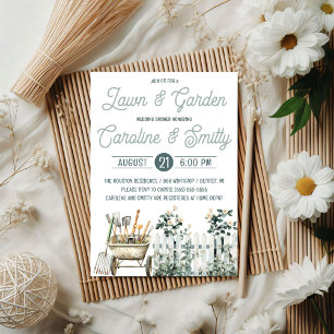 Convites Chuva de Casamento no Jardim e Gramado, Chá de Noi