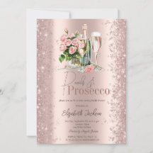 Chuva de Confetes em Rose Gold Prosecco Pérolas pa