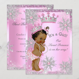 Convites Chuva de Doce Princesa Bebê Shower Mundo Mágico Ro