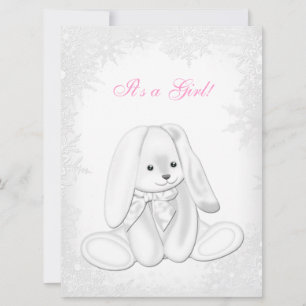 Convites Chuva de Doces Floco de Neve Babyshower de Inverno