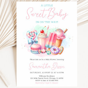 Convites Chuva de Doçura Baby Shower