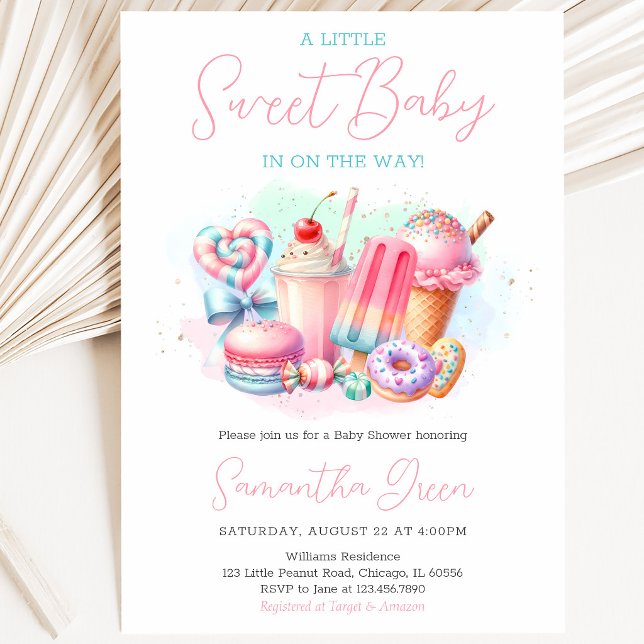Convites Chuva de Doçura Baby Shower (Criador carregado)