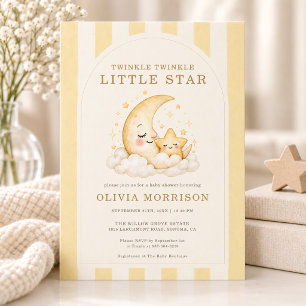 Convites Chuva de Estrelas Baby Shower