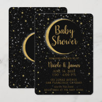 Chuva de Estrelas Magia da Lua Celestial Ouro Negr