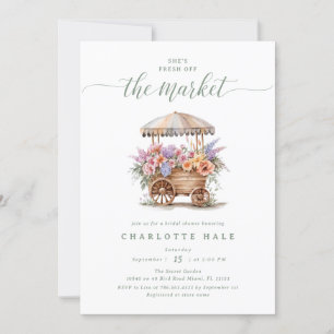 Convites Chuva de Flores de Casamento Recém-chegada ao Merc