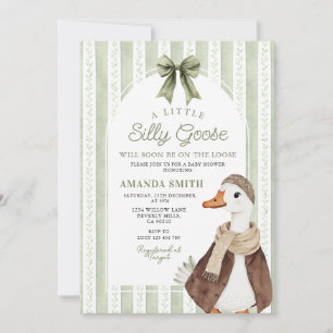 Convites Chuva de Flores Elegante da Fazenda Silly Goose pa