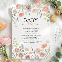 Chuva de Flores Rosa e Verde Turquesa para Bebê em