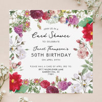 Chuva de Jardim Floral pelo Aniversário de Envio