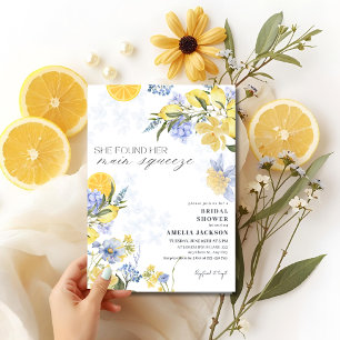 Convites Chuva de Lemons: Ela Encontrou Seu Amor Bridal Sho
