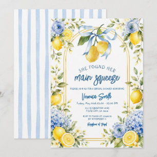 Convites Chuva de Lemons Encontrou Seu Esposo Chá de Noiva