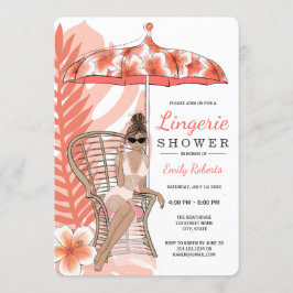 Convites Chuva de Lingerie Noiva Morena